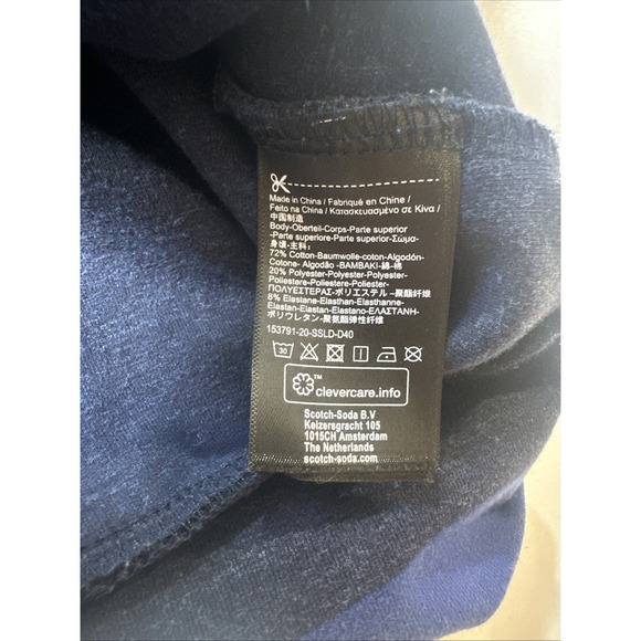 Scotch & Soda Blue Sweatshirt Pullover Size Small Blauw - Picture 3 of 8